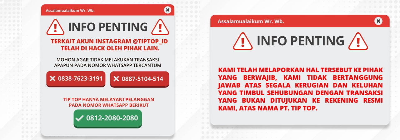 INFO SOSIAL MEDIA INSTAGRAM TIP TOP