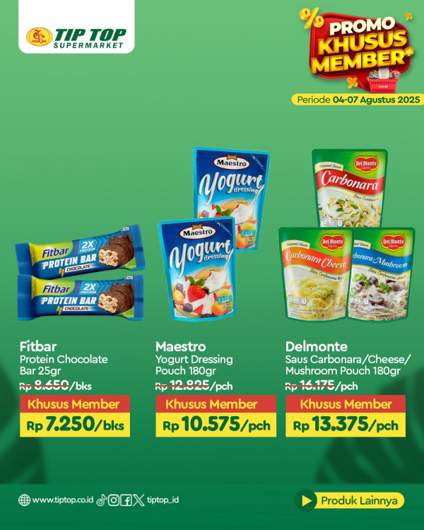 Promo Khusus Member Periode 04-07 Agustus 2025