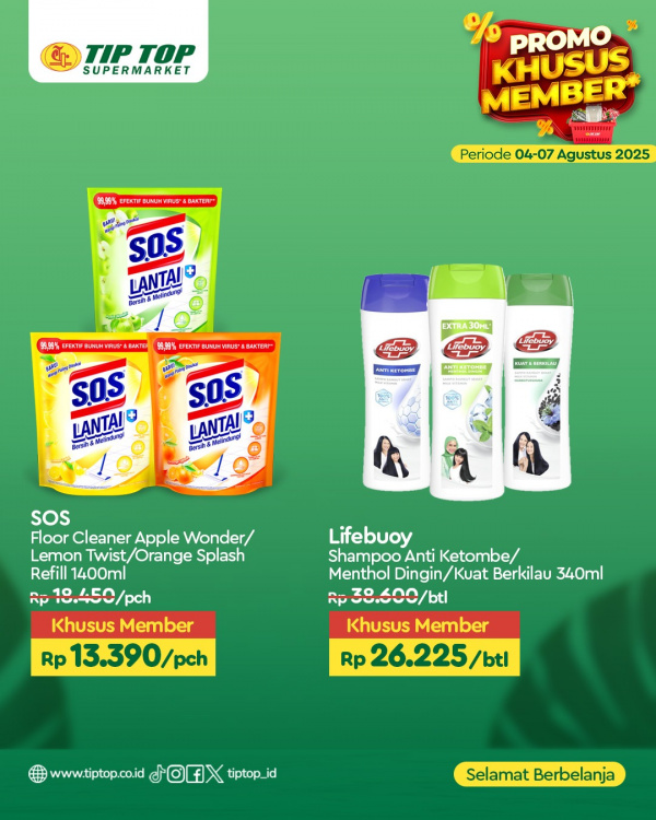 Promo Khusus Member Periode 04-07 Agustus 2025