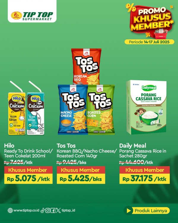 Promo Khusus Member Periode 14-17 Juli 2025