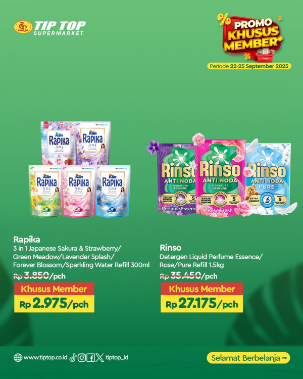 Promo Khusus Member Periode 22-25 September 2025