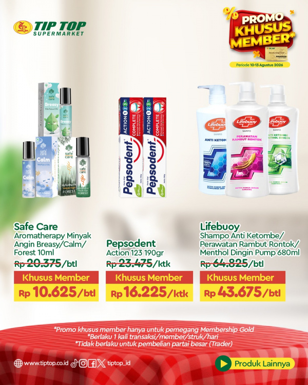Promo Khusus Member Periode10 - 13 Agustus 2026