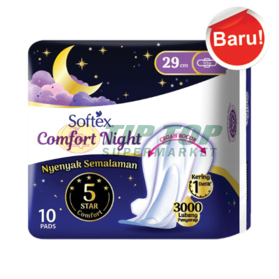 Softex Comfort Night 29cm Wing 10'S