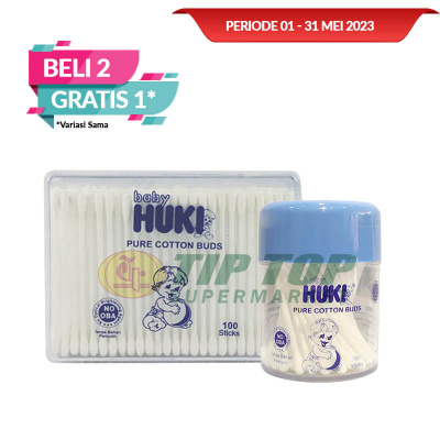 Huki Cotton Bud Box, Pot 100's