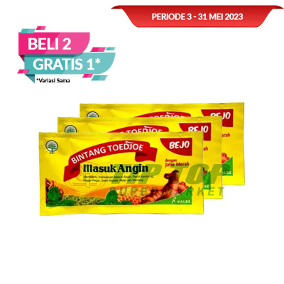 Bintang Toedjoe Masuk Angin+Jahe Merah 6x15ml