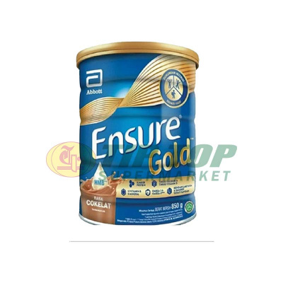 ENSURE Gold Rasa Cokelat Tin 850gr