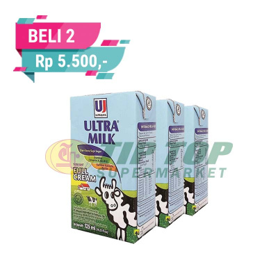 ULTRA Susu UHT Plain 125ml