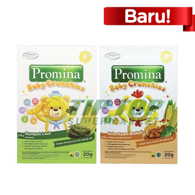PROMINA Baby Crunchies Seaweed, Krim Ayam Brokoli Box 20gr