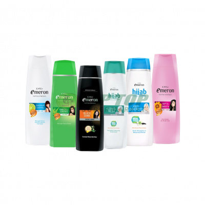 Emeron Shampoo Black & Shine, Hair Fall Control, Clean & Fresh, Anti Dandruff, Soft & Smooth, Dandruff Control 170ml