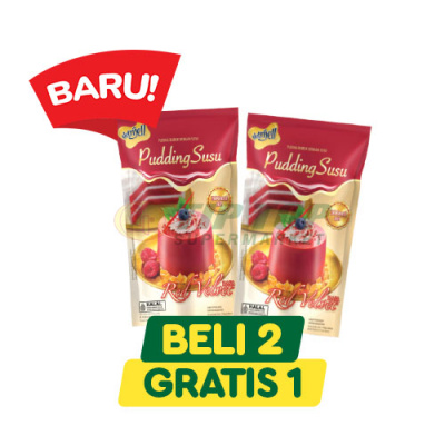 Nutrijell Pudding Susu Red Velvet 110gr
