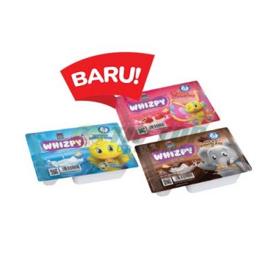 Tini Wini Biti Whizpy Gummy Bubble Gum, Juicy Strawberry, Milky Chocolate 22gr