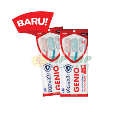 Formula Sikat Gigi Genio Multi Pack 3’s