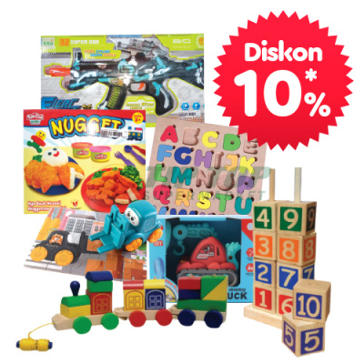 Toys Fun/Okiedog/Puzzle & Train. Aneka Mainan Anak *Tersedia di Toko Tertentu