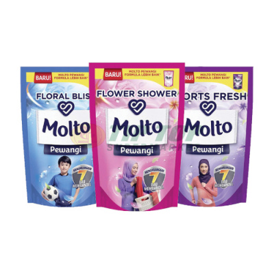 Molto Pewangi Floral Bliss/Flower Shower/Sport Fresh Refill 780ml