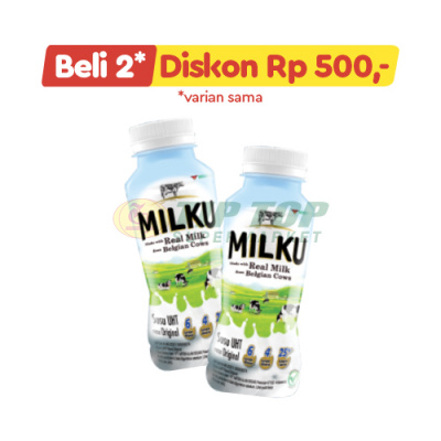 Milku Liquid Original/Cokelat Premium/Strawberry 200ml