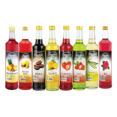 Marjan Syrup Boudoin Fruit Punch/Pisang Susu/Moka/Lemon/Stroberi/Leci/Vanila/Rose 460ml