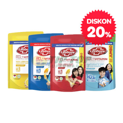 Lifebuoy Body Wash Lemon Fresh/Mild Care/Total 10/Cool Fresh 800ml