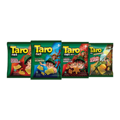 Taro Net Snack Petualangan Rasa Potato Barbecue/Seaweed 62gr/Teriyaki Barbecue 65gr/Cheesy Maxican Jalapeno 60gr