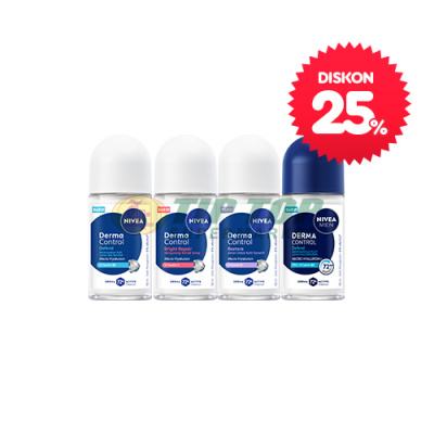 Nivea Deodorant Roll On Derma Control Semua Varian 50ml