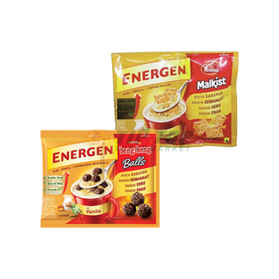 Energen Vanila Topping Beng-Beng Balls/Malkist 10&rsquo;s