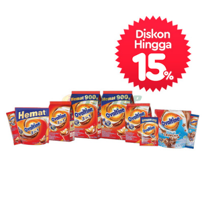 Ovaltine Aneka Minuman Bubuk Instant Rasa Cokelat Varian Tertentu
