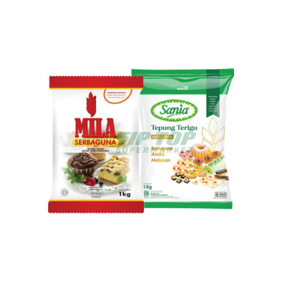 Mila Tepung Terigu Serbaguna 1kg/Sania Tepung Terigu Serbaguna Aneka Makanan 1kg