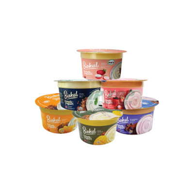 Biokul Yogurt Greek Rasa Leci/Plain/Strawberry/Madu/Mangga/Blueberry Cup 80gr