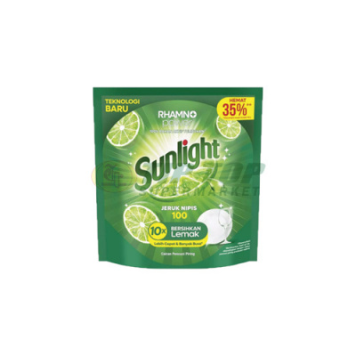 Sunlight Dish Wash Jeruk Nipis Pouch 910gr