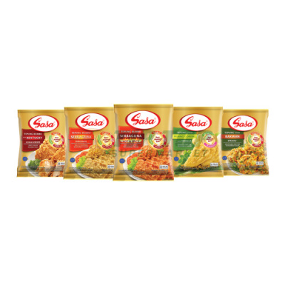Sasa Tepung Bumbu Ala Kentucky Ayam Krispi 200gr/Serbaguna Original/Hot & Spicy/Pisang Goreng Rasa Vanilla 210gr/Bakwan Spesial 225gr