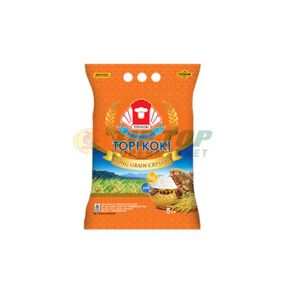 Topi Koki Beras Khusus Long Grain Crystal 5kg