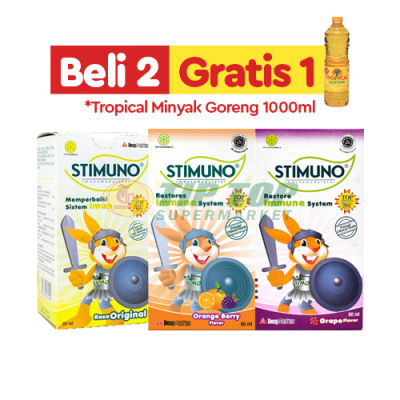 Stimuno Syrup/Orange Berry/Grape Flavour 60ml