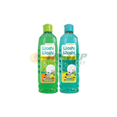 Woshi Woshi Dish Wash Lime & Baking Soda With Green Tea/Lemon Basil 400ml