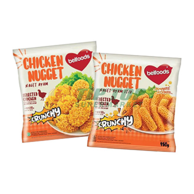 Belfoods Chicken Nugget Crunchy 500gr, Stick 450gr