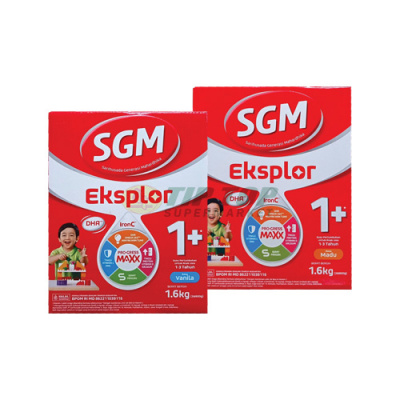 SGM Susu Bubuk Eksplor 1 Plus Vanila/Madu Box 1.6kg