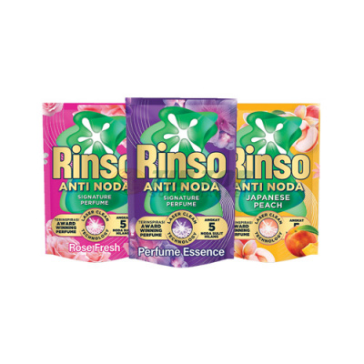 Rinso Detergent Liquid Anti Noda Plus Molto Rose Fresh/Perfume Essence/Japanese Peach Refill 1.5kg