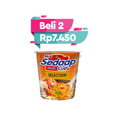 Sedaap Mie Instant Cup Selection Singapore Spicy Laksa