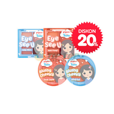 Pigeon Teens Eye See U Daily Vibes/Holi-Yeay 2.5gr/Blushy Cheeky First Date/Hang Out 3.4gr