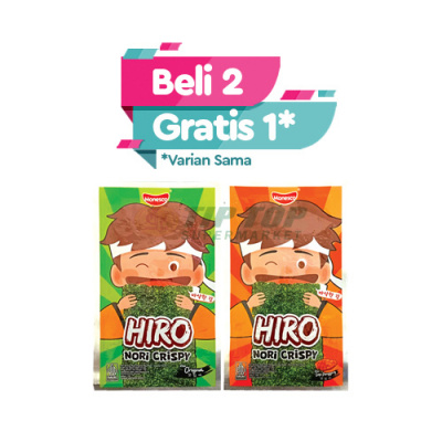 Monesco Hiro Snack Nori Crispy Original/Sapi Panggang 4gr