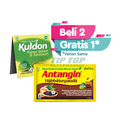 Kuldon Obat Sariawan 4’s/Antangin Cair Habbatussauda 15ml