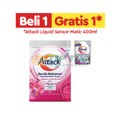 Attack Detergent Plus Softener 1,2kg