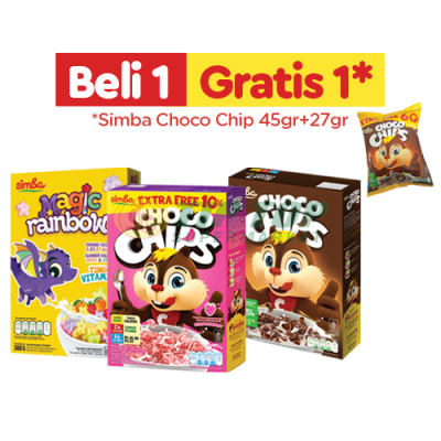 Simba Sereal Magic Rainbow, Strawbery, Coklat Folding Box 300gr