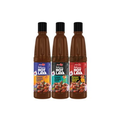 Delisaos Hot Lava Korean Chicken Sauce Honey Original/Honey Garlic/Honey Spicy Pet 320gr