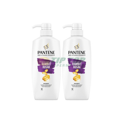 Pantene Shampo Perawatan Total untuk Rambut Rusak Pump 400ml