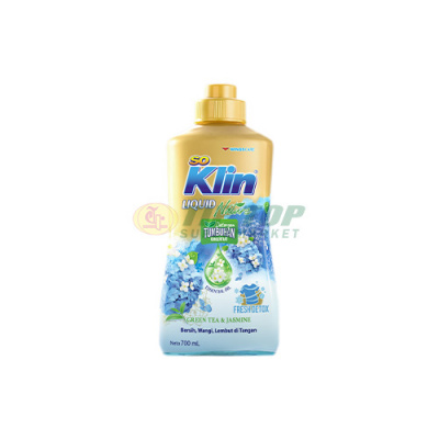 So Klin Detergen Liquid Nature Green Tea & Jasmine Botol 700ml