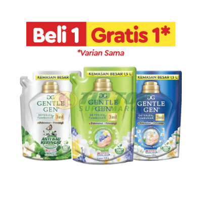 Gentle Gen Liquid Anti Bau Keringat/Parisienne Garden/Morning Breeze 1,5ltr