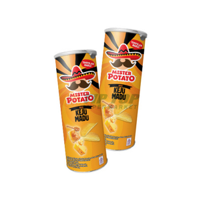 Mister Potato Crips Honey Cheese Tin 85gr