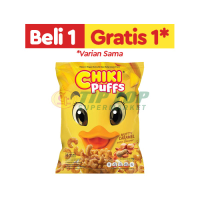 Chiki Puffs Nutty Caramel 50gr