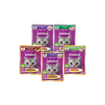 Whiskas Cat Food Semua Varian Pouch 80gr