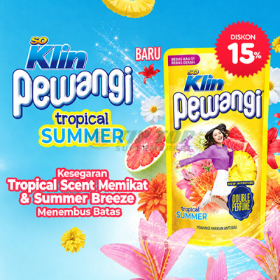 So Klin Pewangi Tropical Summer Refill 1.7ltr