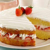 Custard Cake Stroberi